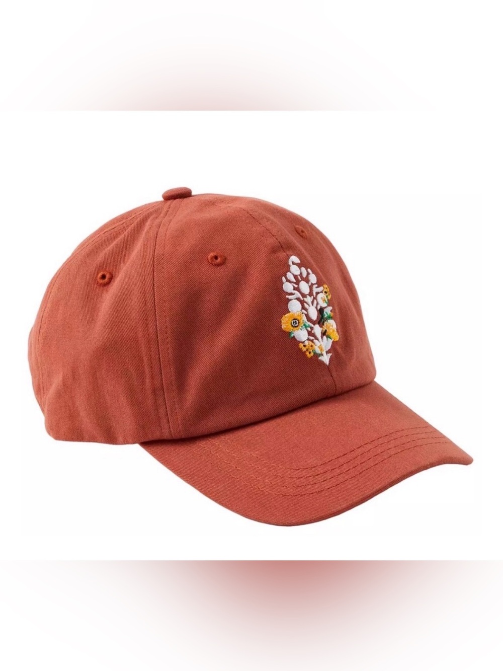 FP Movement by Free People Rust Embroidered Cap